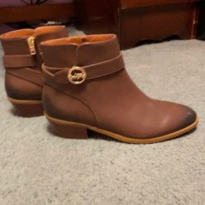 Coach Brown Leather Bootie Size 6.5. New Never Worn.